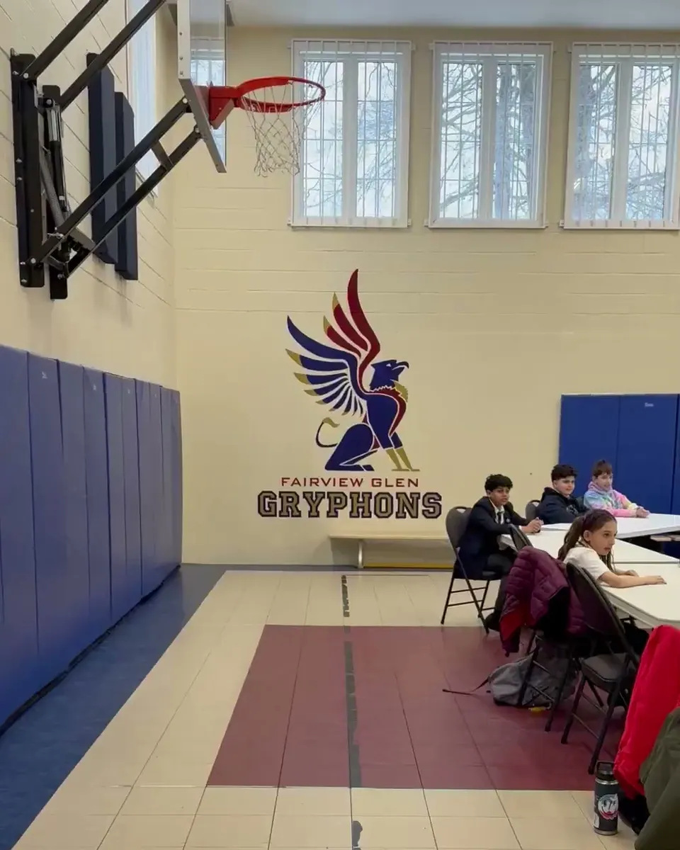 A Cyber Square session in the Fairview Glen gym